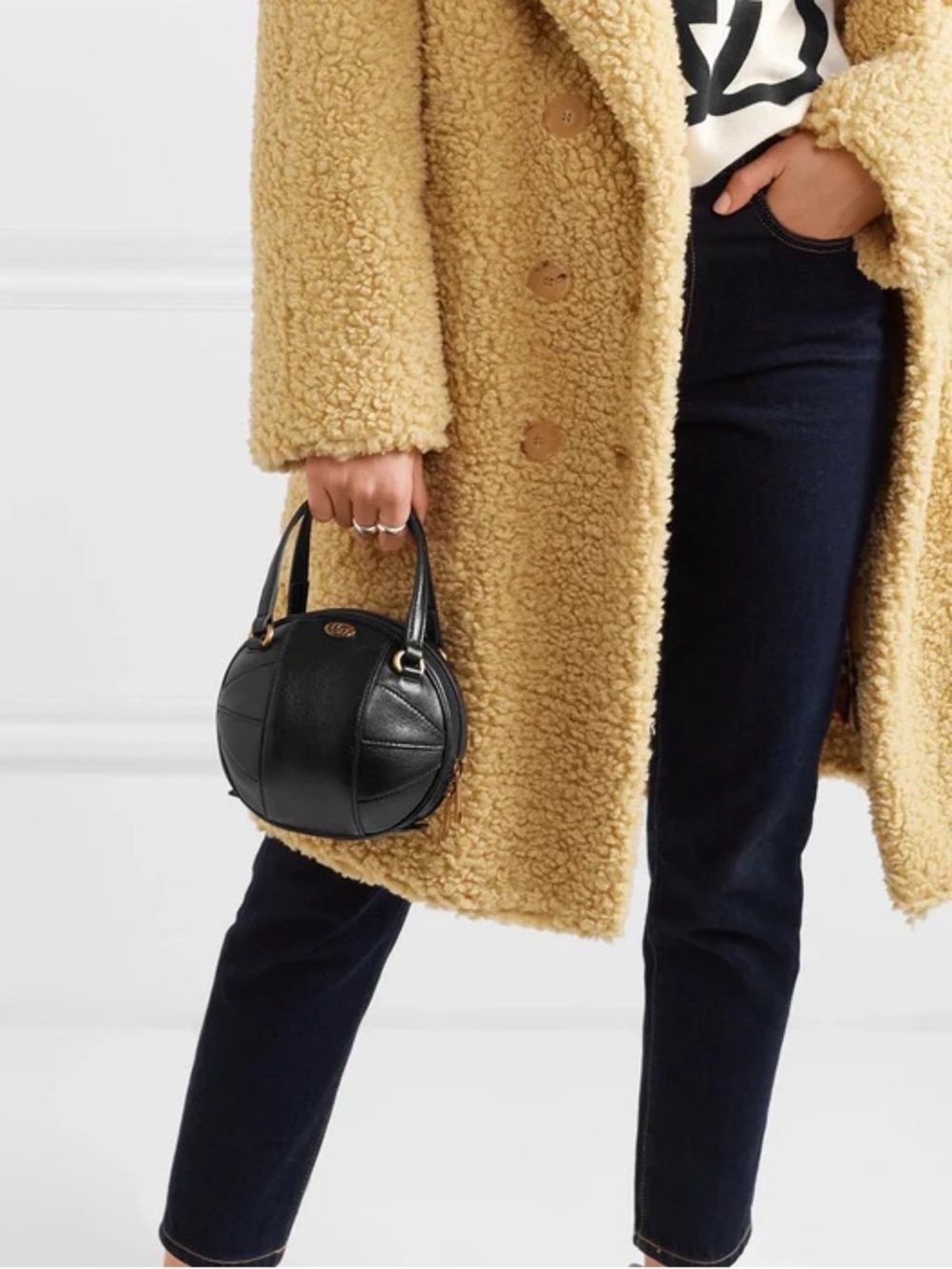 Gucci GG Black leather Tifosa Ball Bag - Picture 9 of 10